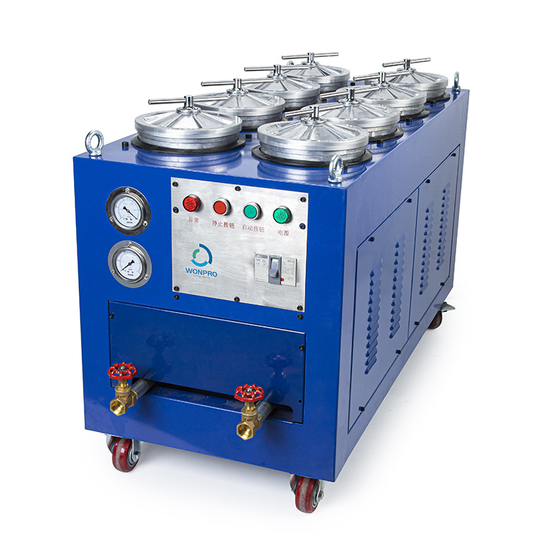 8R Macchina filtro olio mobile per acqua e glicole